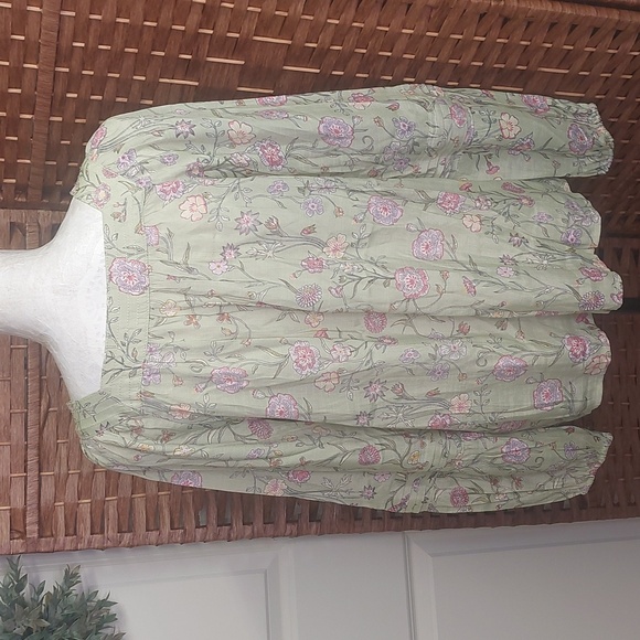 Lauren Conrad Spring Blouse Rayon Medium - Picture 9 of 11